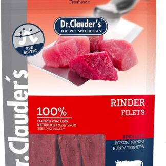 Generico Dr. Clauder's Snack per Cani Filetto Manzo Large Rinder Filets 100% Beef 80gr