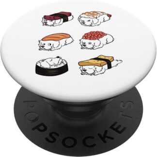 Sushi Cane Da Montagna Dei Pirenei Cane PopSockets PopGrip: Impugnatura per Telefoni Cellulari e Tablet Intercambiabile