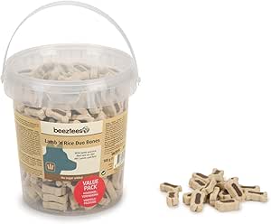 Beeztees K&BZ BZ - Cordino e Arroz Duo ossa 500G, XL Borsa