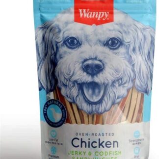 Snack per cani HAO`S HOLDINGS, INC. Cane WANDY 100G Panini di pollo e merluzzo