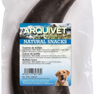 ARQUIVET Corno di bufalo per cani - corno di bufalo masticabile - snack naturale per cani