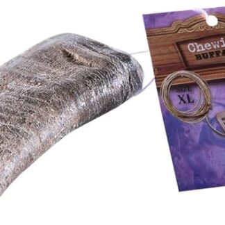 Chewies Corno di bufalo per cani – corno di bufalo d'acqua – giocattolo naturale da masticare – cura dei denti e divertimento in 1 – Taglia XL: per cani fino a 35 kg di peso corporeo