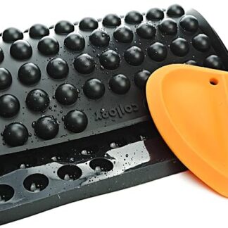 Collory Grande semirigida (2 cm) tappetino da forno in silicone e raschietto per impasto, fai da te, cioccolatini e caramelle, alternativa alla carta da forno, antiaderente, per alimenti e senza BPA