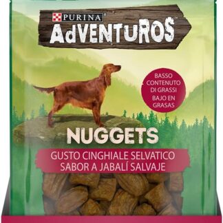 PURINA ADVENTUROS Snack per Cani Adulti Bocconcini con Cinghiale 6 Confezioni da 90g