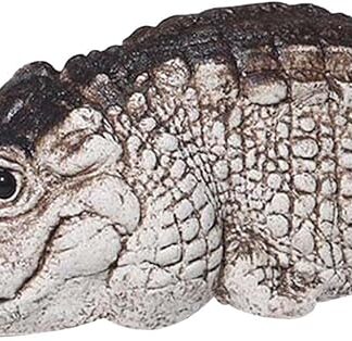 Tea Pet Alligator - Statua a di coccodrillo | Ornamento per il tè di Kung Fu | Figura grassa di piccoli animali da giardino | Scultura realistica a di animale Zisha per tavolo scrivania |