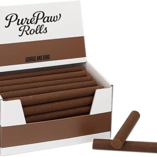 George & Bobs PurePaw Rolls - Spuntino da masticare per cani, 17 cm, XXL, senza cereali, naturale, per cani di taglia media e grande, 50 pezzi