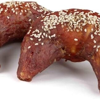 HAPPET Croissant - 1 pezzo - Dolcezza naturale in carne di agnello 22% e pelle cruda, appetitoso massaggiagengive dentale per cani di tutte le razze e taglie