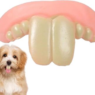 Freni dentali per cani,Denti finti in silicone divertenti | Giocattoli per animali domestici Stimolazione mentale Gioco Famiglia Viaggi Casa Esterno Interno Natale