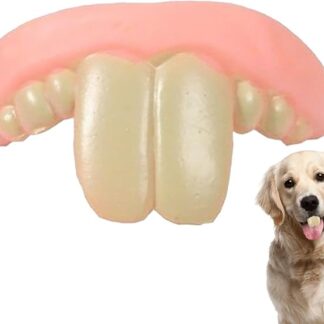 Denti Diti per Cani | Protesi Divertente In Silicone | Giocattoli per Animali Domestici Stimolazione Mentale Gioco Famiglia Viaggi Casa Esterno Interno Natale