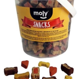 MOLY Delizie Snack Mix per Cani 500 gr | Premio Naturale Canino | Chuche Delizioso Supplemento ad Alto Valore Nutrizionale | Cura Dentale