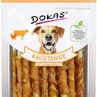 Dokas Dog Kaustange mit Hühnerbrustfilet 200 g (Menge: 9 je Bestelleinheit)
