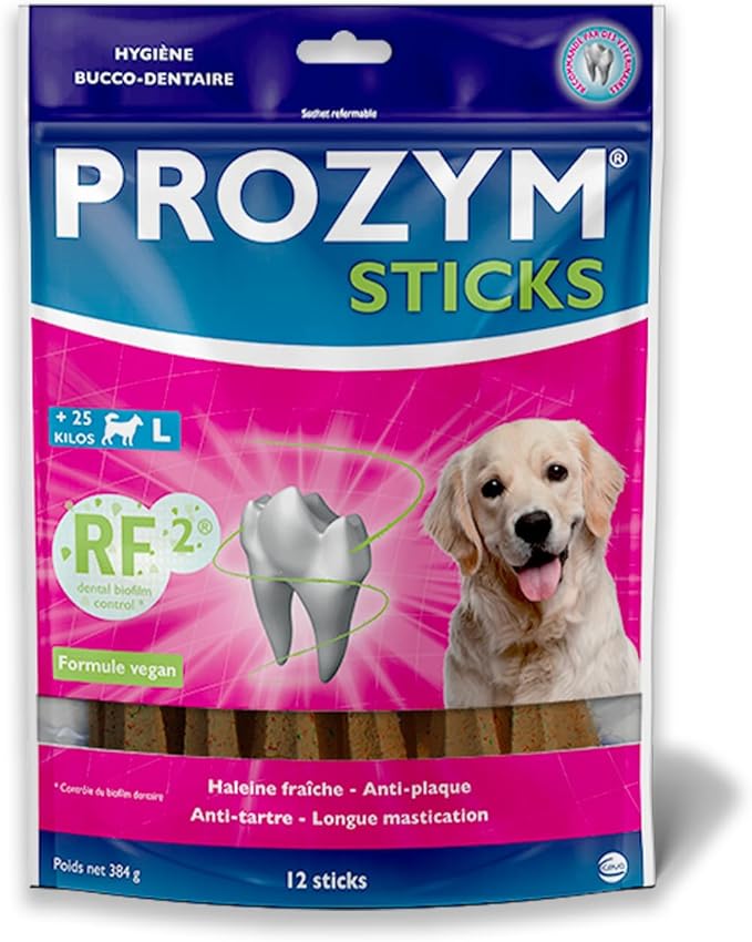 Prozym Ceva Rf2 - Confezione da 12 Bastoncini per Cani, Taglia L