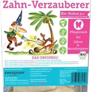 ZWERGNASE, snack per denti/igiene orale al cocco, 180 g