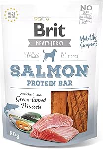 Brit Jerky Salmon Protein Bar Salmone 80 g