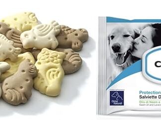 Camon salviette all'olio di neem e lavanda & biscotti animaletti ricompensa per cani