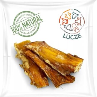 Lucze, Tendini di manzo, 500 g, carne secca per cani, come cuoio capelluto di manzo, secchi, bastoncini da masticare, 100% naturali, alimenti sani, produzione fai da te