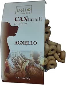Deli-Pet CANtaralli Pugliesi, Snack per Cani ad Agnello, 150g