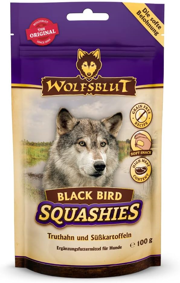 Wolfsblut Black Bird Squashies 100 g (confezione da 8)