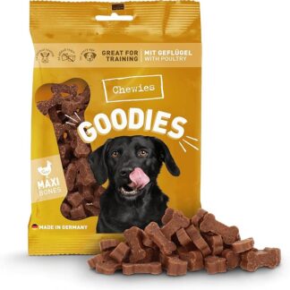 Chewies Zucchero per Cani, pollame Maxi, Caviglie, 200 g, per Cani – Dolcevita di Zucchero – Snack per Cani con Elevata Percentuale di Carne