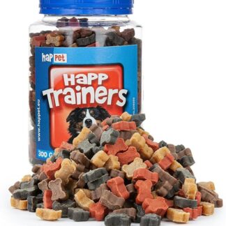 HAPPET® TRAINERS Cubetti da 300 g - Mini dolcetti da addestramento per cani con salmone, agnello, manzo e pollo, biscotti facilmente digeribili, ideali per la ricompensa e l'addestramento