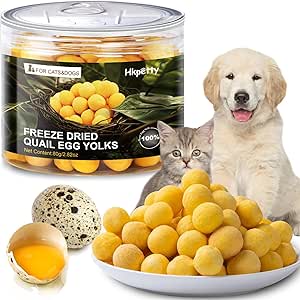Tuorlo d'uovo di quaglia per cani e gatti liofilizzati