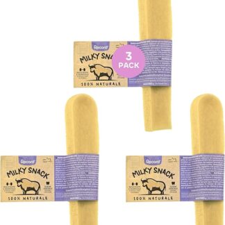 Record - Snack Premium per Cani Anima Selvaggia, 100% Naturale, Osso di Latte Senza Conservanti e Glutine, Masticativo Sano e Gustoso Made in Germany | 3 Pezzi, Taglia XL