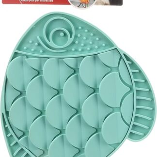 Flamingo Tappetino da LECCARE NUNU Pesce Turchese 30,5x24CM
