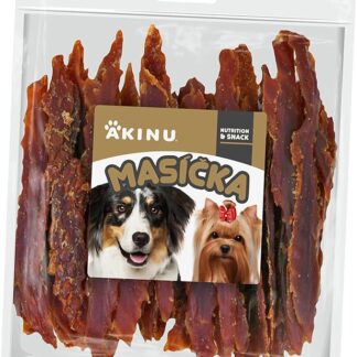 Akinu Petto d'anatra per cani, confezione da 6 pezzi, 6 x 300 g