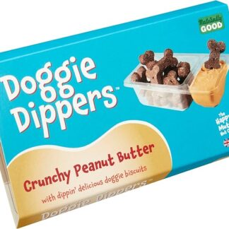 Il vassoio Doggie Dippers™ - Burro di arachidi croccante - è il primo snack interattivo per cani al mondo.