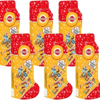 Pedige, calze di Natale, per adulti, 367 g, confezione da 6 calze