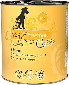 Dogz finefood Cani mangime No. 6 Canguro 800 G, Confezione da (6 X 800 G)