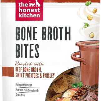 The Honest Kitchen Morsi di brodo di ossa: arrosto con brodo di ossa di manzo e patate dolci, sacchetto da 8 once