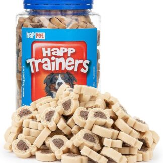 HAPPET® TRAINERS Teddy 300 g - Dolcetti per cani a forma di cuore, biscotti di agnello facilmente digeribili, ideali per addestrare, camminare e premiare cani di ogni razza, compresi i cuccioli