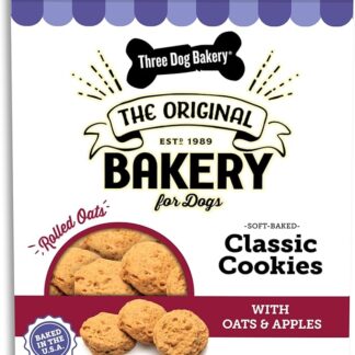 'Three dog Bakery Apple Oatmeal woofer Biscotti, sfornati Dog Treats, 13 Ounces by Three dog Bakery (English Manual)
