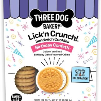 Three Dog Bakery Coriandoli di compleanno Lick'n Crunch