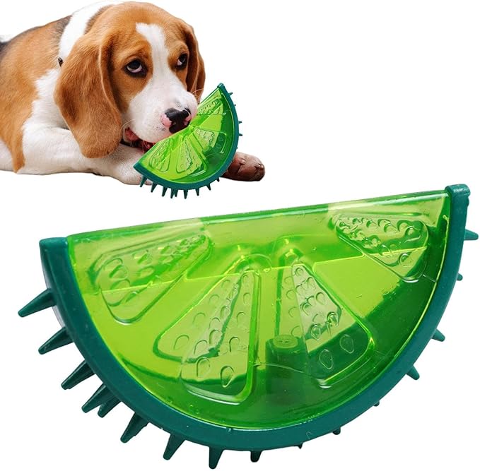 Punzione da masticare cucciolo - forma di frutta, gomma resistente | Anello di dentizione per cani congabile, giocattolo rinfrescante per Collie, Husky, Poodle, Labrador - Trattamento dentale fresco