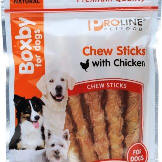 BOXBY SNACK CHEW STICKS WITH CHICKEN (POLLO) 80 G