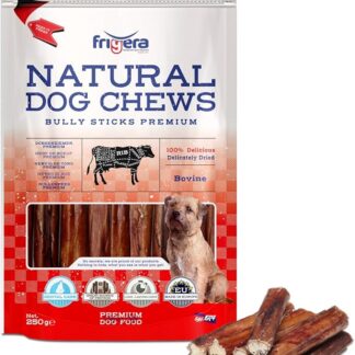 Frigera Cuccia di bue di alta qualità, 15 cm, 250 g, manzo, naturale, ricco di proteine, per cani, senza glutine e cereali, a lunga durata.