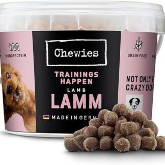 Chewies Addestramento Agnello – Monoprotein Snack per cani – 300 g – Senza cereali e senza zucchero – Morbido dolcetti per addestramento del cane – ipoallergenici