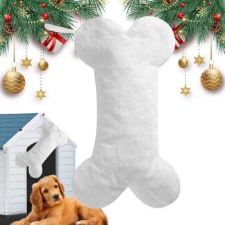 Calza natalizia per cani, in peluche, da appendere al , calza natalizia ricamata, graziosa decorazione natalizia per cani e gatti