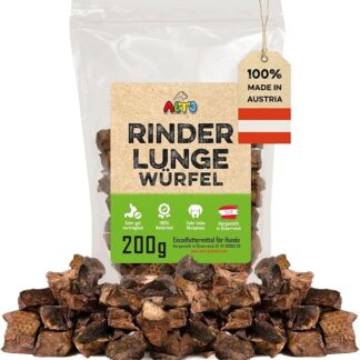 ALTO - Deliziosi di allenamento premium per cani – Cubo di polmoni secchi piccoli 200 g – Cagnolino naturale senza cereali – per addestramento del cane, per cani e cuccioli