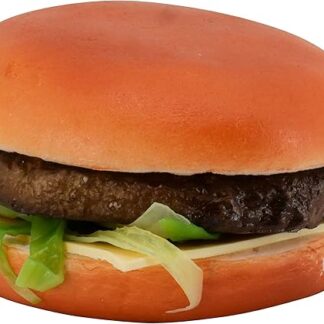 Ciuccio realistico – Piatti artificiali – Fast Food & Snack – Cibo manichino/cibo in plastica – Decorazione (Hamburger – 1 pezzo – 9 cm)