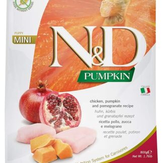Farmina, N&D Pumpkin, Pollo, Zucca e Melograno, Cane Puppy Mini, 800gr