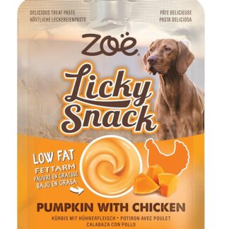 Snack cremosi per Cani Zoë Licky Snack, Zucca con Pollo