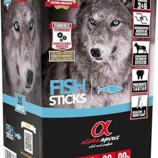 Alpha Spirit Snack Barrette per cani individuali 30 unità (pesce)