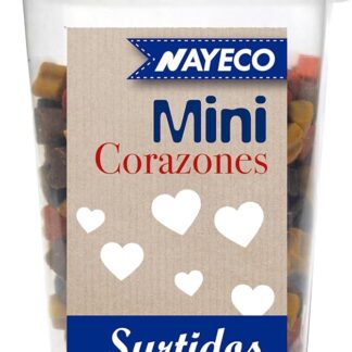 Nayeco Snack per Cane Cuori Mini Assortiti 200 g - Snack Naturali per Cani di Tutte le Razze - Premi, Ricompense, Ragazzi per Cani