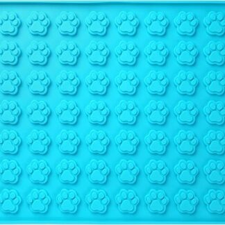 Collory Tappetino da forno in silicone con zampe medie (3 cm), zampe per cani, biscotti per cani, stampo per zampe, stampo per cioccolato, materiale antiaderente e adatto per alimenti (senza BPA)