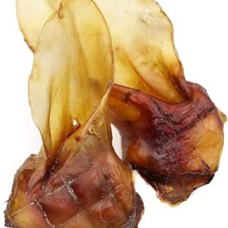 Breers - Orecchie di manzo essiccate con conchiglia per cani, 2 kg di produzione tedesca, articolo da masticare per grandi e piccini