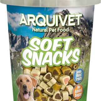 ARQUIVET Soft Snacks - Mix di cuori - 300 gr - Snack per cani a forma di cuore - Snack per cani - Alimento complementare