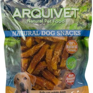 Arquivet - Pollo con patate dolci (1 Kg) - Snack naturali per cani